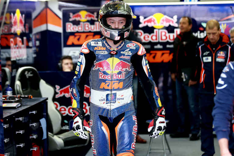 2014 in der Red Bull-KTM-Ajo-Box: Miller im Alpinestars-Leder