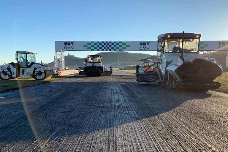 In Most wurde neuer Asphalt gelegt