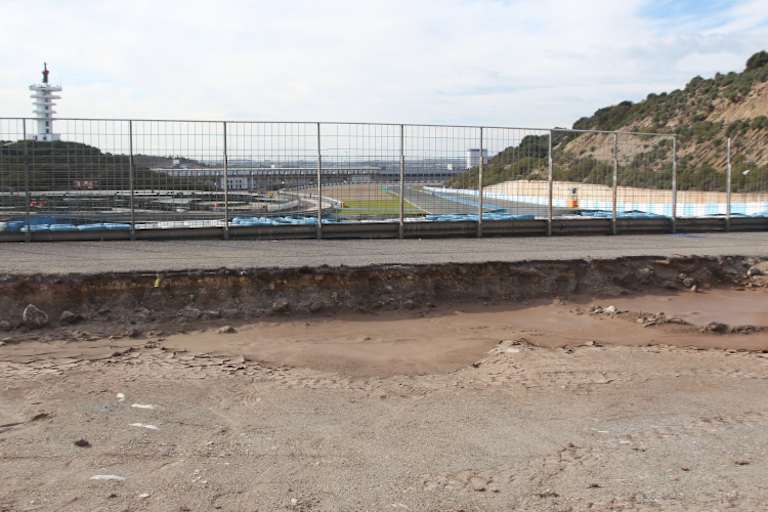 Auch bei Kurve 5 befindet sich eine Baustelle