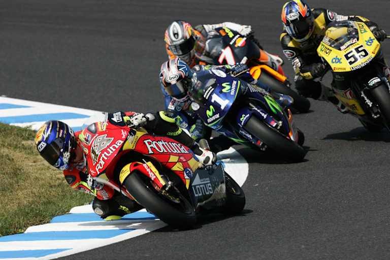 Jorge Lorenzo 2005 in der 250er-Klasse vor Dani Pedrosa 