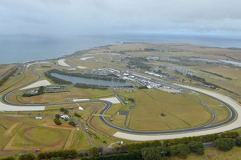 Die Rennstrecke von Phillip Island