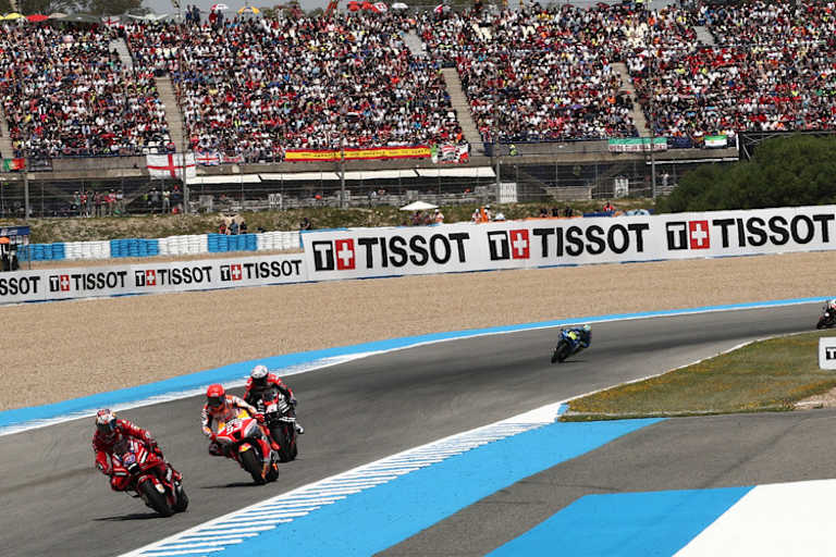In Jerez feiern die Fans die GP-Stars