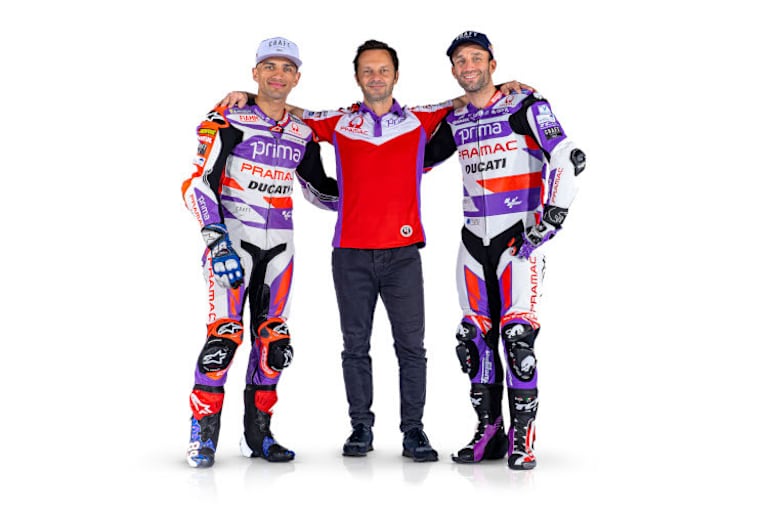 Jorge Martin, Gino Borsoi und Johann Zarco