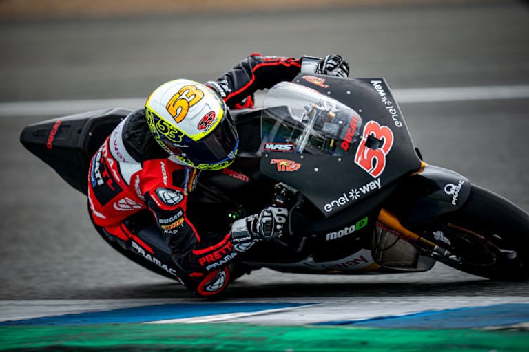Rabat beim Jerez-Test auf der V21L