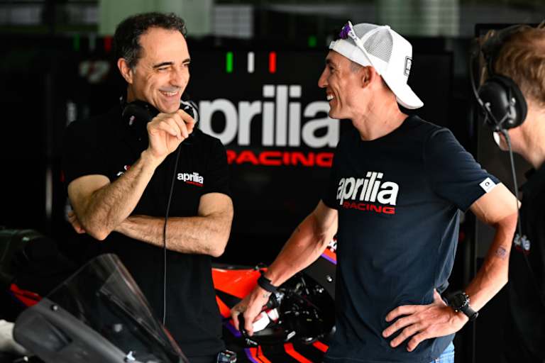 Im Gespräch: Aprilias Technical Director Romano Albesiano und Aleix Espargaró