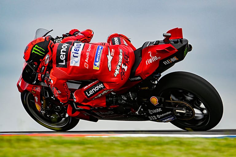 Verlor 0,426 sec: Pecco Bagnaia auf der Ducati