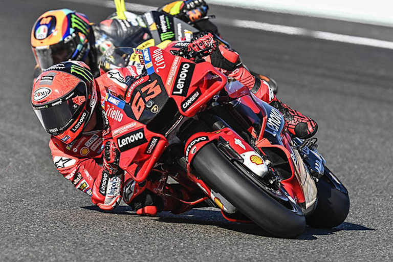 Bagnaia vor Ducati-Kollege Marini
