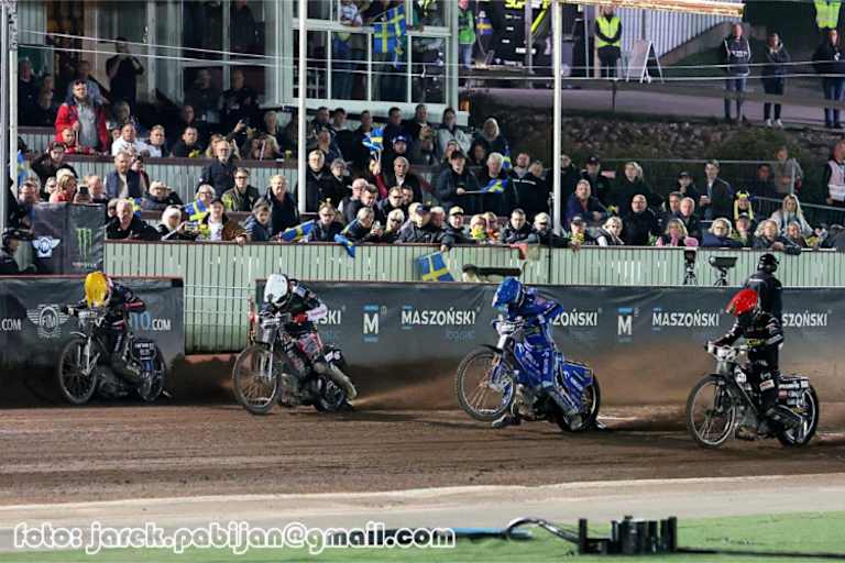Start zum Finale (v.l.): Janowski, Lindgren, Zmarzlik und Woffinden