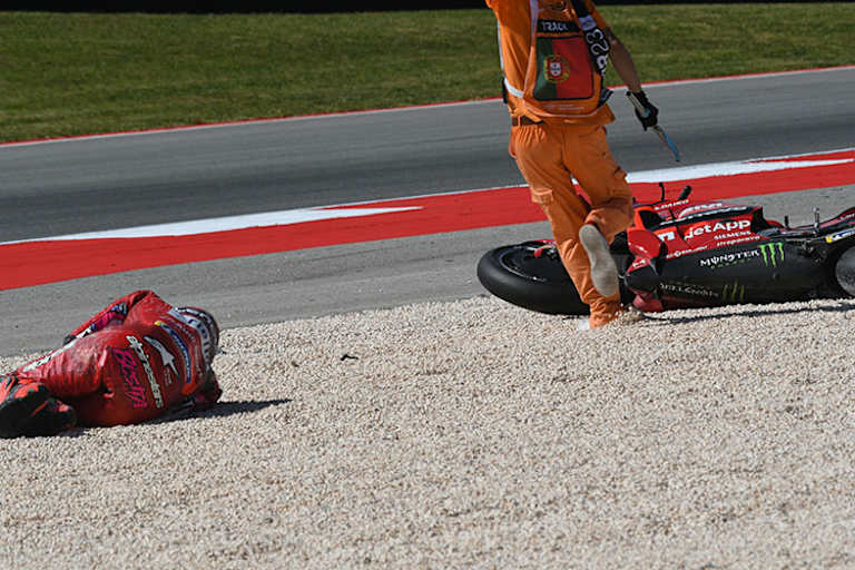 Auch Enea Bastianini verletzte sich in Portimão und ist deshalb 2023 noch ohne Punkte