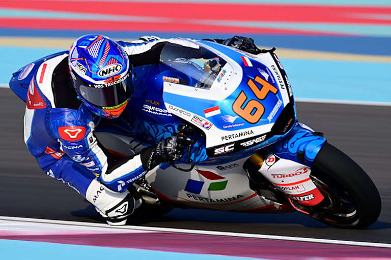 So sieht 2023 das Design von Bo Bendsneyder im SAG-Pertamina-SAG-Moto2-Team aus