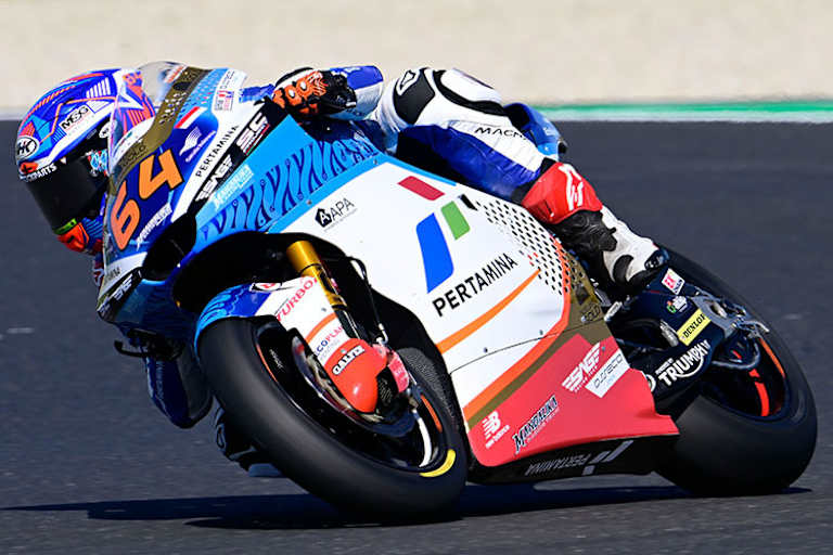 So sieht das Pertamina-Design von Bo Bendsneyder im Moto2-SAG-Team aus