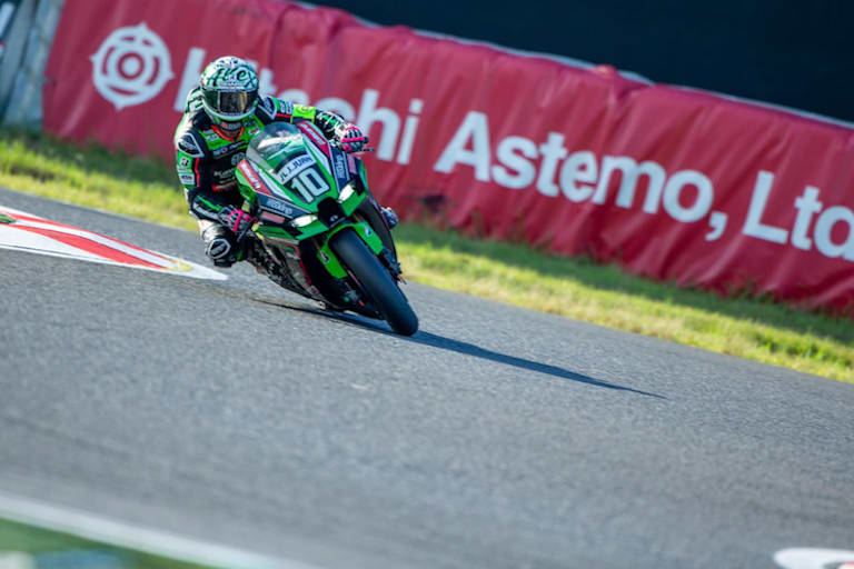 Alex Lowes auf der Werks-Kawasaki