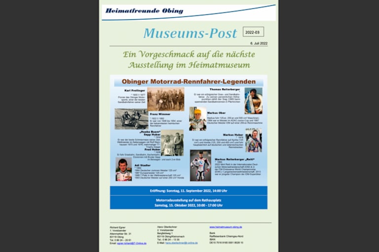 Viele Motorsportler kommen aus Obing