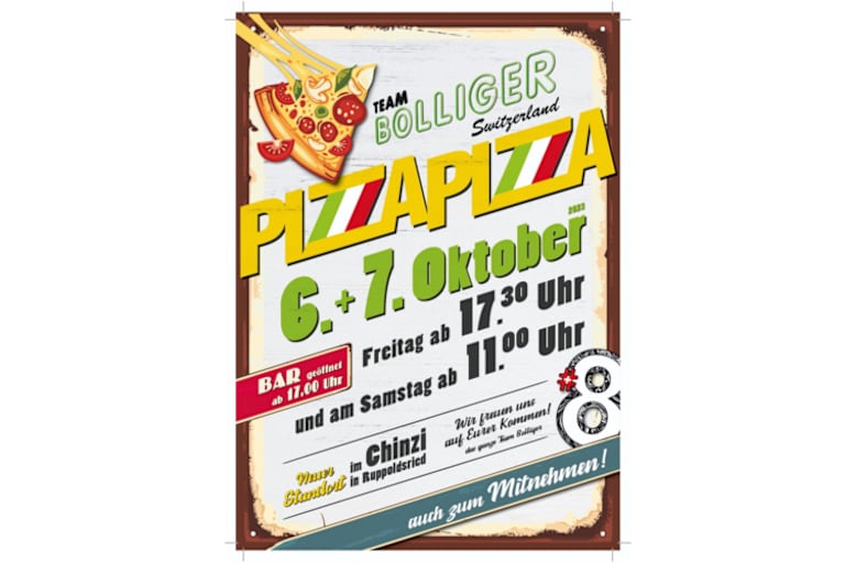 Das Pizzafest Anfang Oktober für alle Interessierten