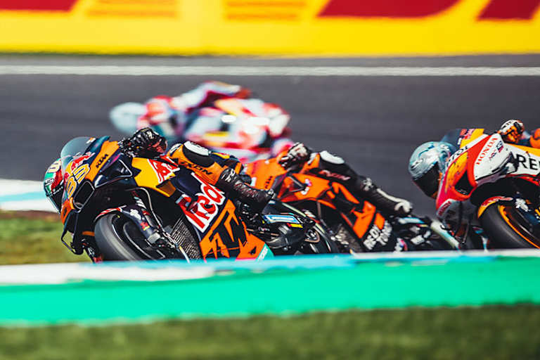 Brad Binder im Rennen vom Sonntag vor Gardner und Pol Espargaró