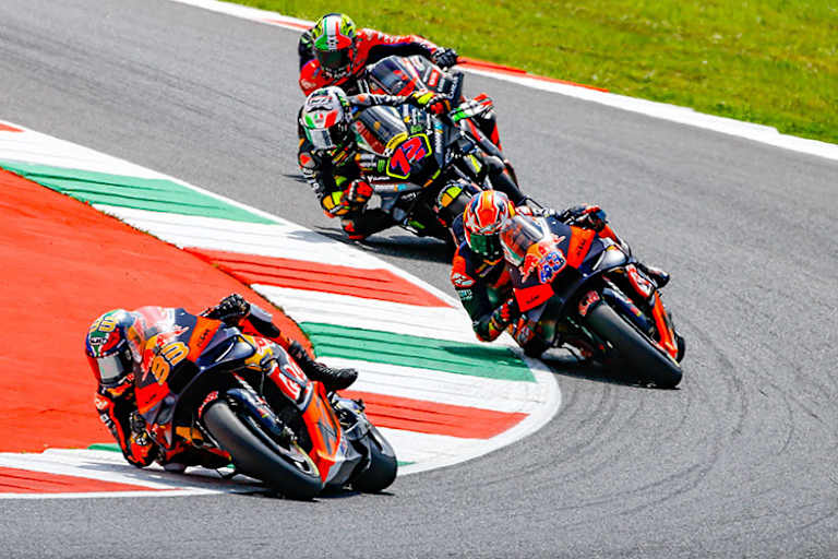 Brad Binder (33) in Mugello: Er schaffte einen Top-Speed von 366,1 km/h