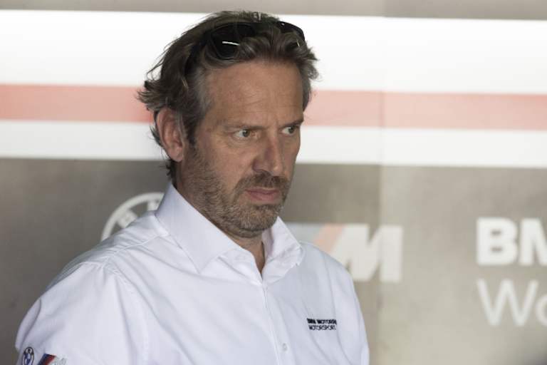 BMW-Rennchef Marc Bongers (li.) mit Teamchef Shaun Muir