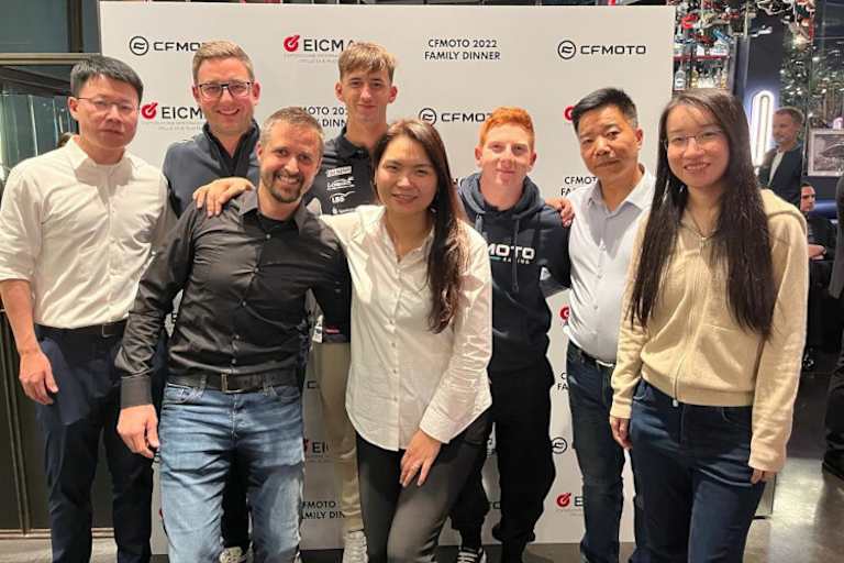 CFMOTO-Familienbild auf der EICMA in Mailand