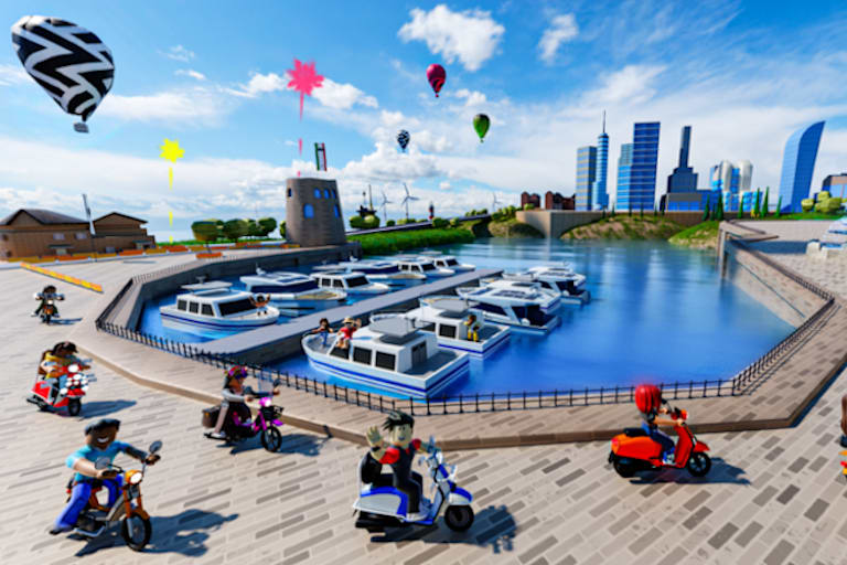 Die Stadt-Welt auf Moto Island