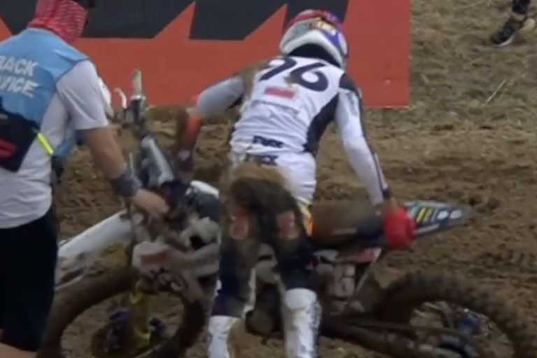 Lucas Coenen stürzte und fiel aus