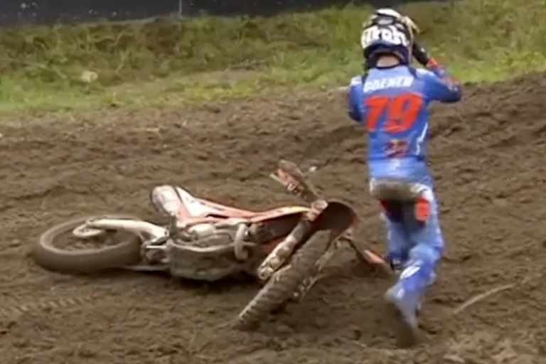 Sacha Coenen stürzte auch im zweiten Lauf