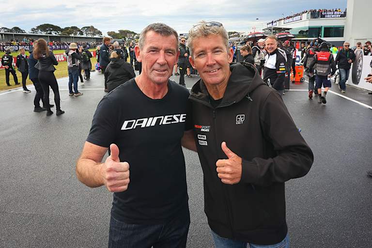 Phillip-Island SBK 2022: Troy Corser und Troy Bayliss