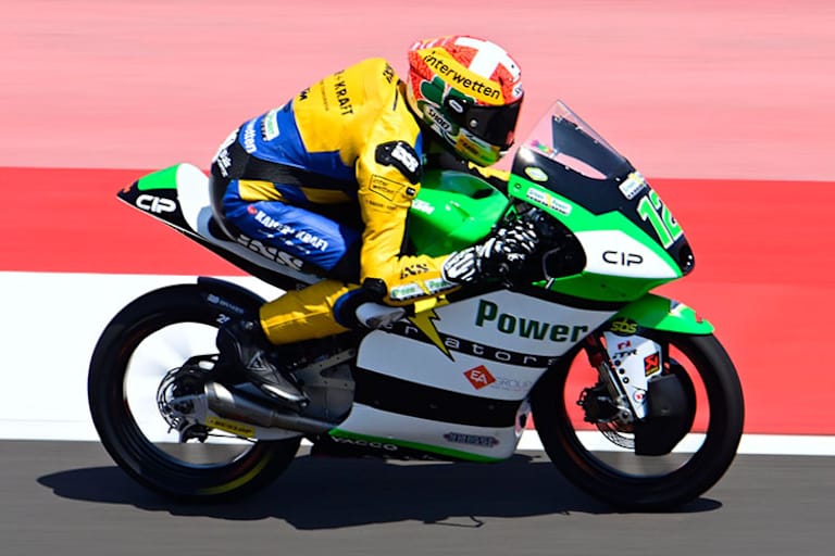 Noah Dettweiler auf der KTM des Green-Power-Teams in Mandalika