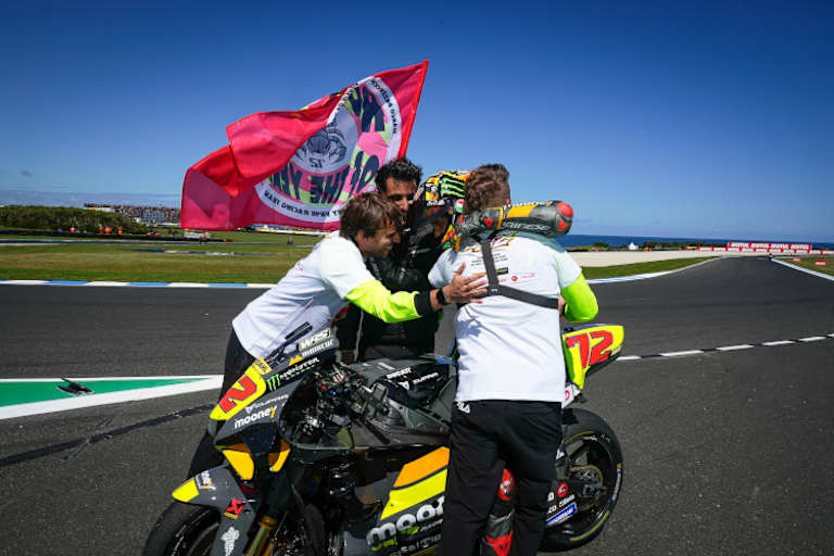 Marco Bezzecchi jubelte über den Titel «Rookie of The Year»