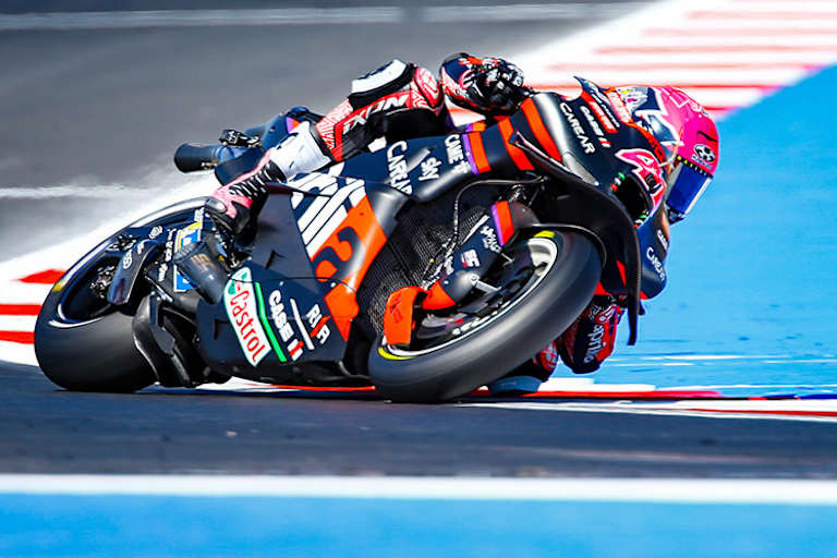 Aleix Espargaró auf der Aprilia RS-GP23 in Misano