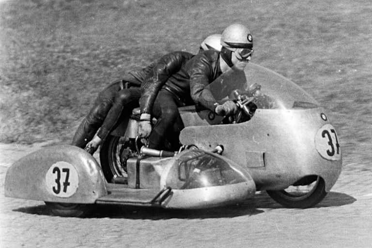 Fath/Wohlgemuth 1960 auf dem Sachsenring