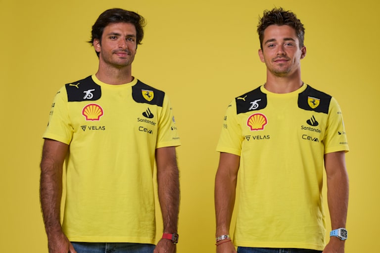 Die Fahrer für einmal nicht in Rot