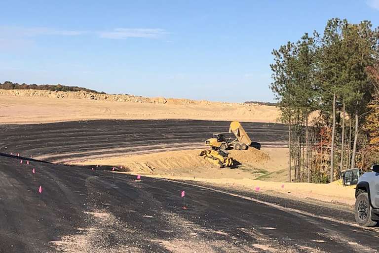 Auch eine 30-Grad-Steilwandkurve wird eingebaut