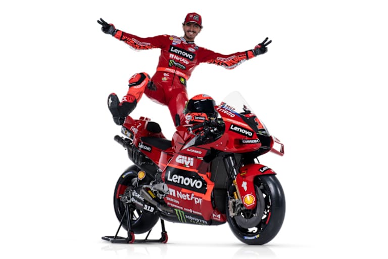 Pecco Bagnaia mit seiner Ducati GP23