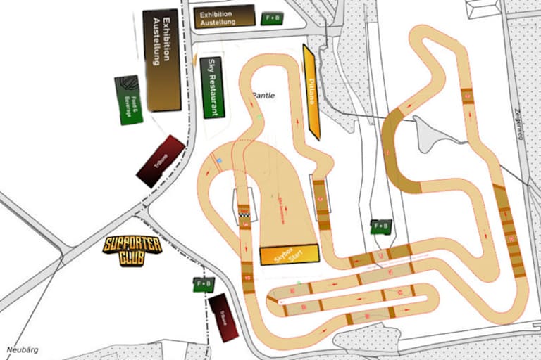 Das Streckenlayout von Frauenfeld