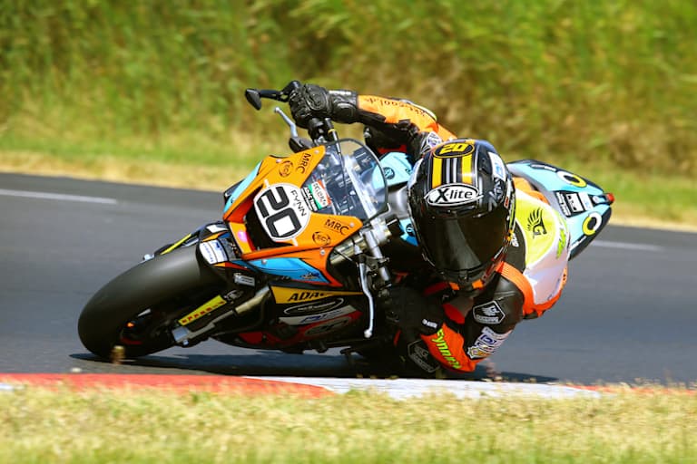 Der 13-Jährige auf seiner Ohvale GP-0 160 ccm 