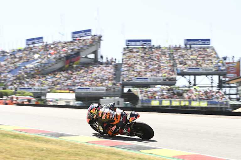 Auf dem Sachsenring fuhr er eines seiner besten Ergebnisse ein