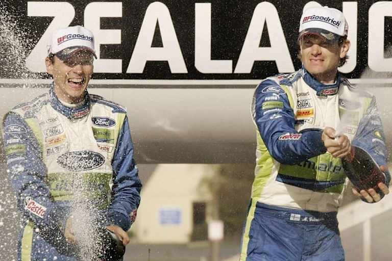 Timo Rautiainern und Marcus Grönholm 2007 Neusedeland