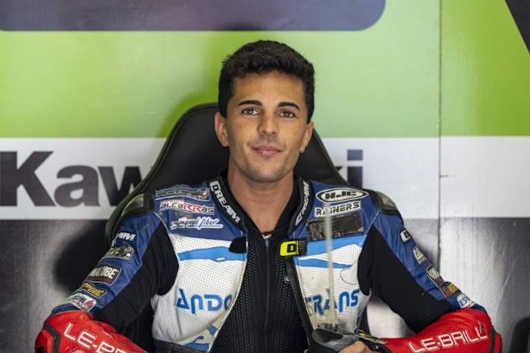 In Magny-Cours hat Oscar Gutierrez (23) sein SBK-Debüt