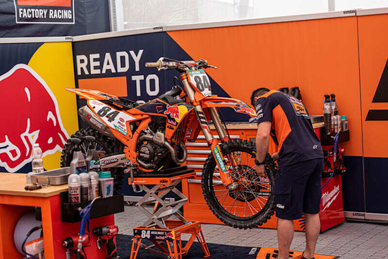 Die 450er-KTM von Jeffrey Herlings