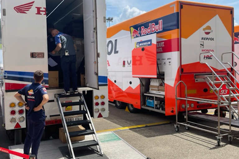 Kalex-Techniker Michael Ferger in Mugello im HRC-Truck: Was hat er abgeliefert?