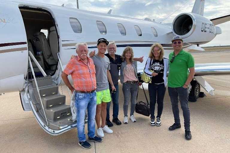 Die Familie durfte auch mit