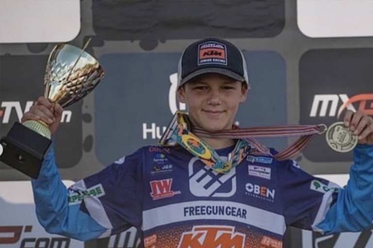 Ivano van Erp ist Junioren-Weltmeisdter der 125er Klasse