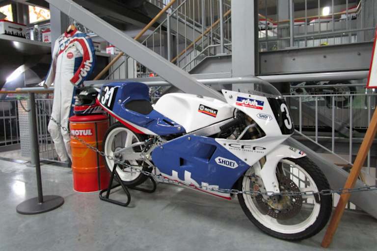 Auch auf der JJ Cobas-Rotax 125 ccm von Ralf Waldmann prangte der CFP-Schriftzug