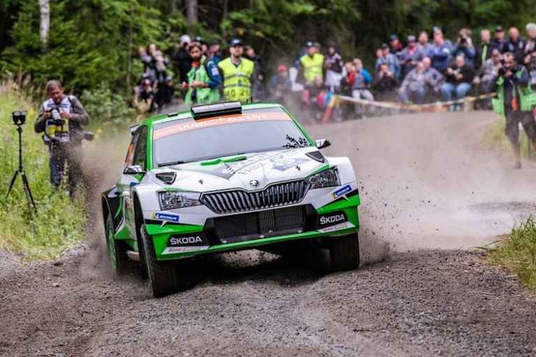 Kalle Rovanperä im Skoda Fabia in Großbrttannien