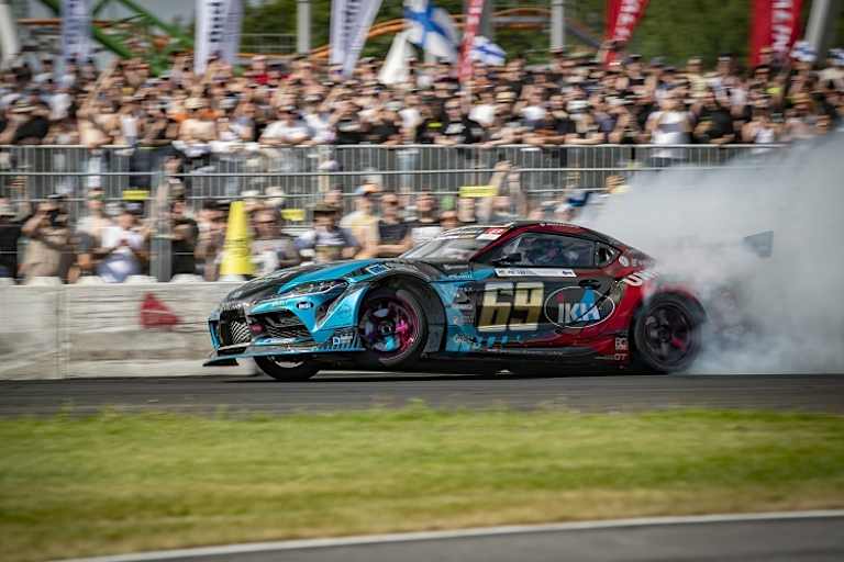 Kalle Rovanperä in der europäiscehn Drift-Meisterschaft 2023