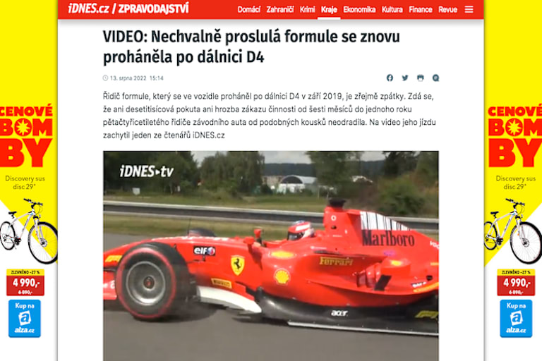 So berichtet iDNES über den seltsamen Vorfall