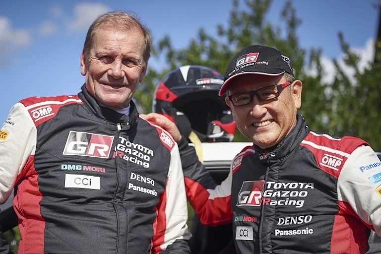 Juha Kankkunen und Akio Toyoda