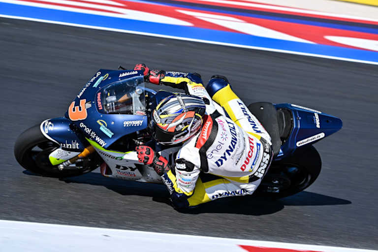 Randy Krummenacher auf der Ducati V21L in Misano