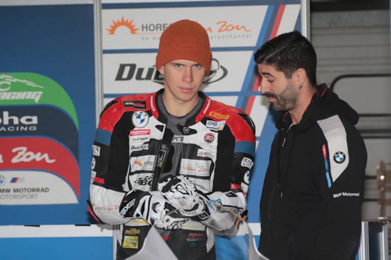 Der Pole vor dem Rennen...