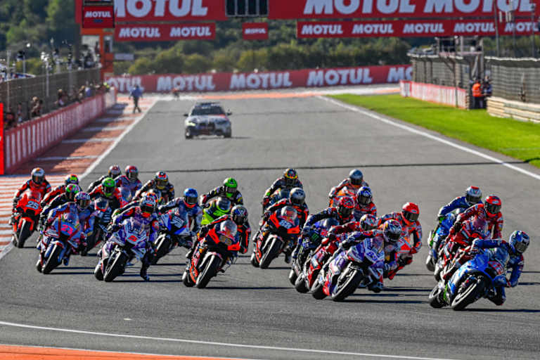 Beim Saisonfinale in Valencia fuhr dank Alex Rins ein letztes Mal Suzuki vorne weg